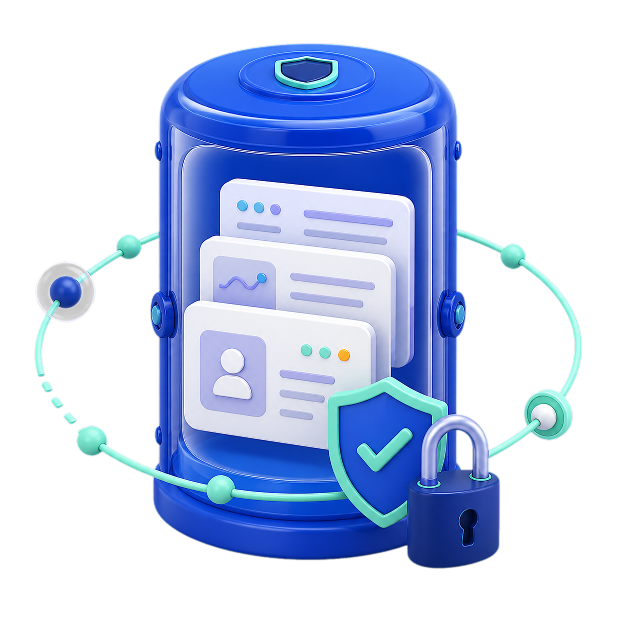 Protected healthcare records inside a secure privacy boundary